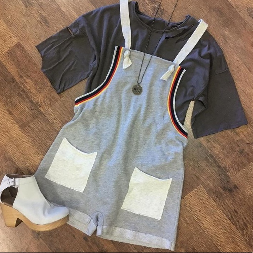 Grey T-shirt Romper